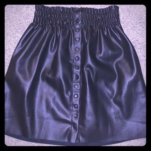 Zara faux leather mini skirt
